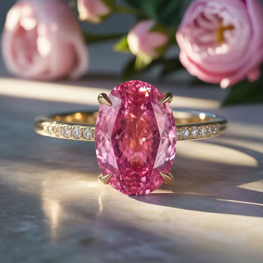 The Celeste Pink Solitaire