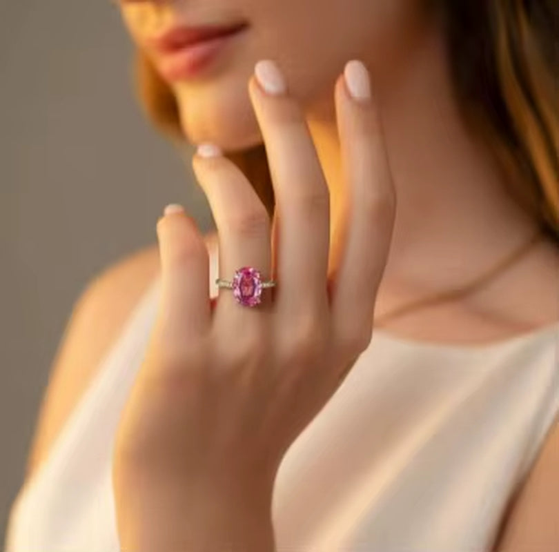 The Celeste Pink Solitaire