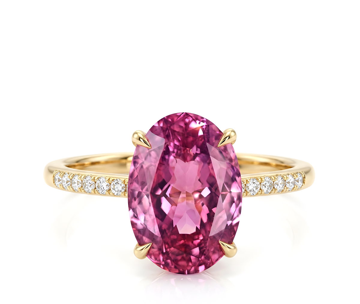 The Celeste Pink Solitaire