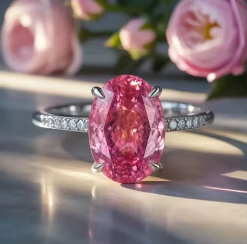 The Celeste Pink Solitaire