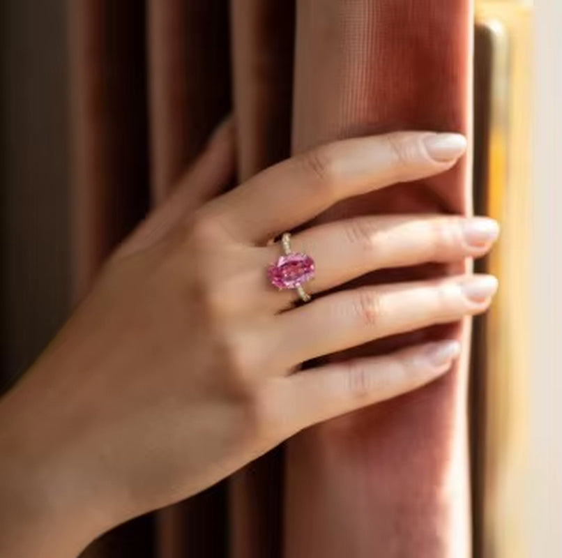 The Celeste Pink Solitaire